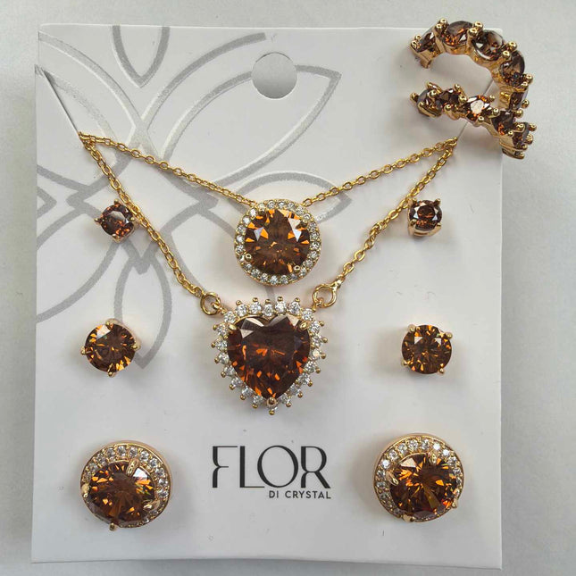 7 peice brown set 18k