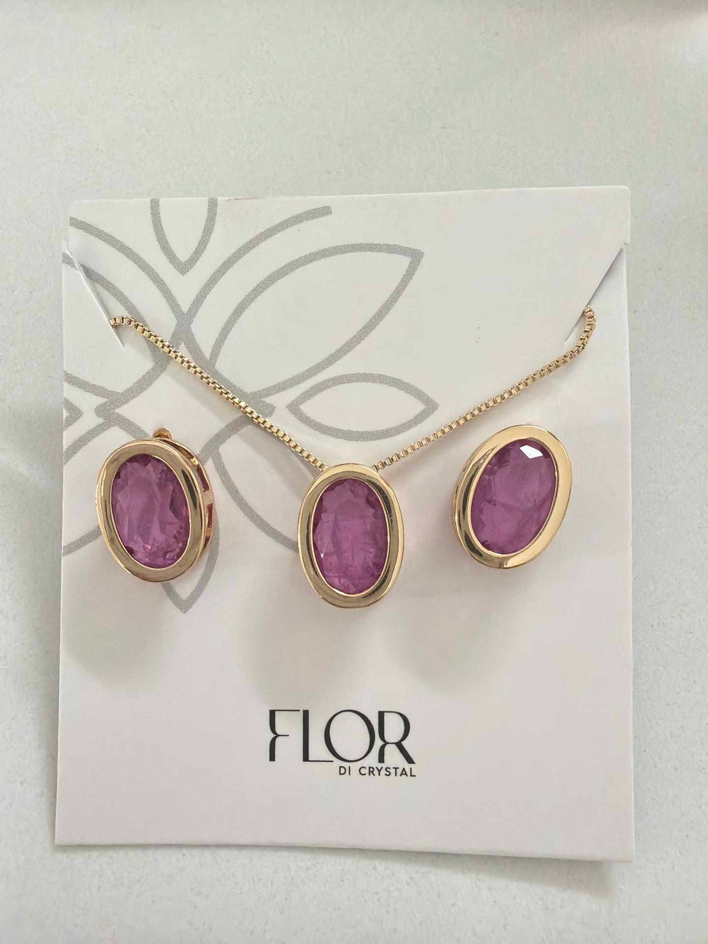 Oval black Cherry fusion cz pave set 