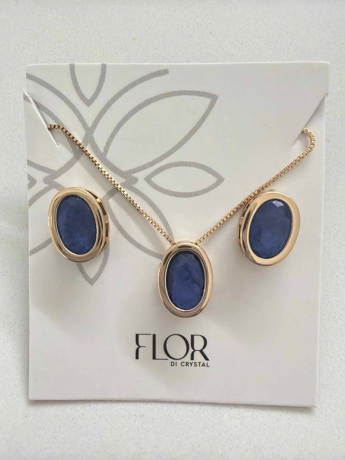 Oval safire  fusion cz pave set 