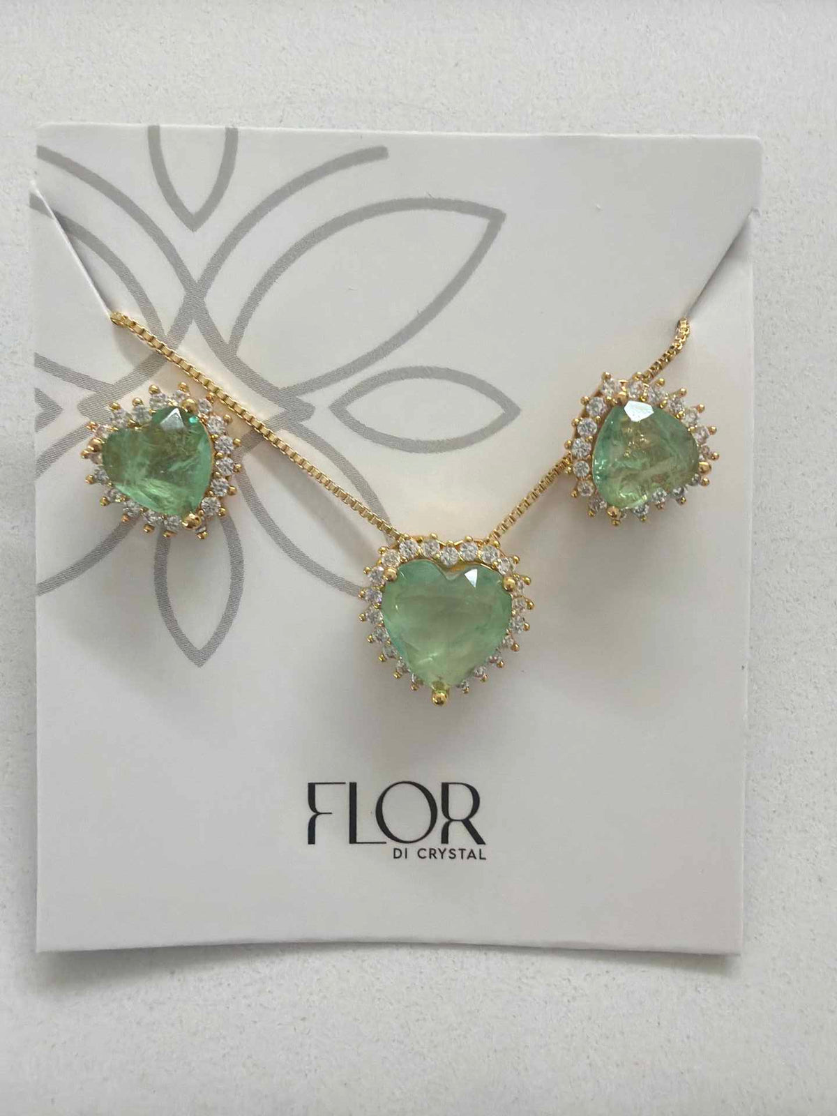 Heart e. Colombiana  fusion w/ halo cz pave set 