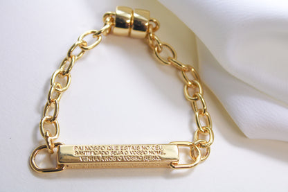 Pulseira Oracao Pai nosso- Moderna
