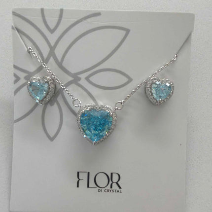 Conjunto Ice cut coracao blue 