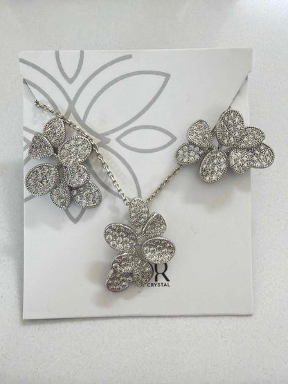 Luxury leaf set cz