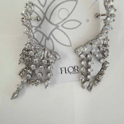 Cascade earing fushia