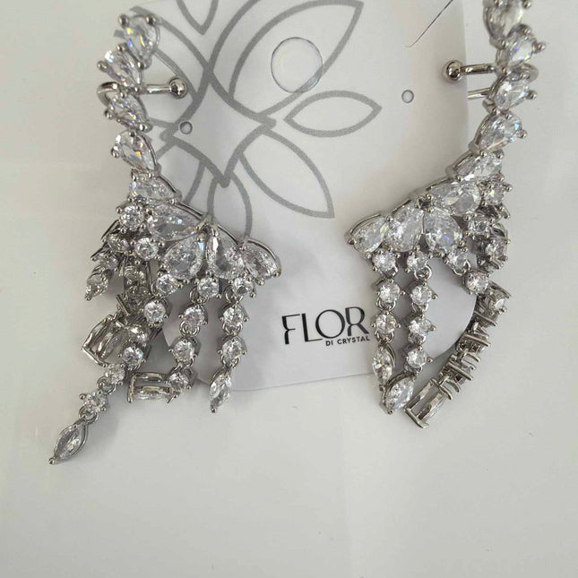 Cascade earing fushia