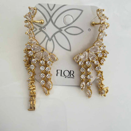 Cascade earing fushia