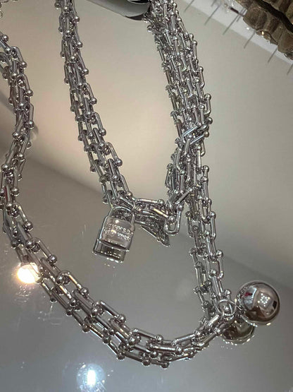 Colar Tiifany longo rodio