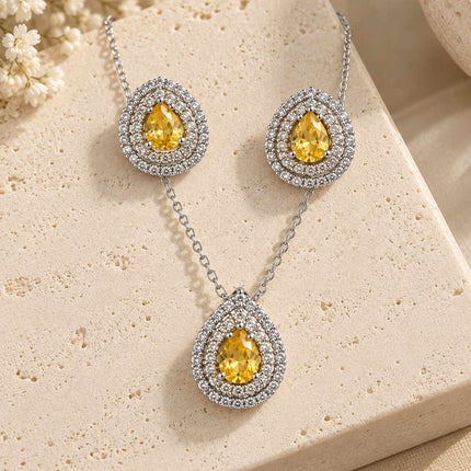 Conjunto Halo Duplo Yellow