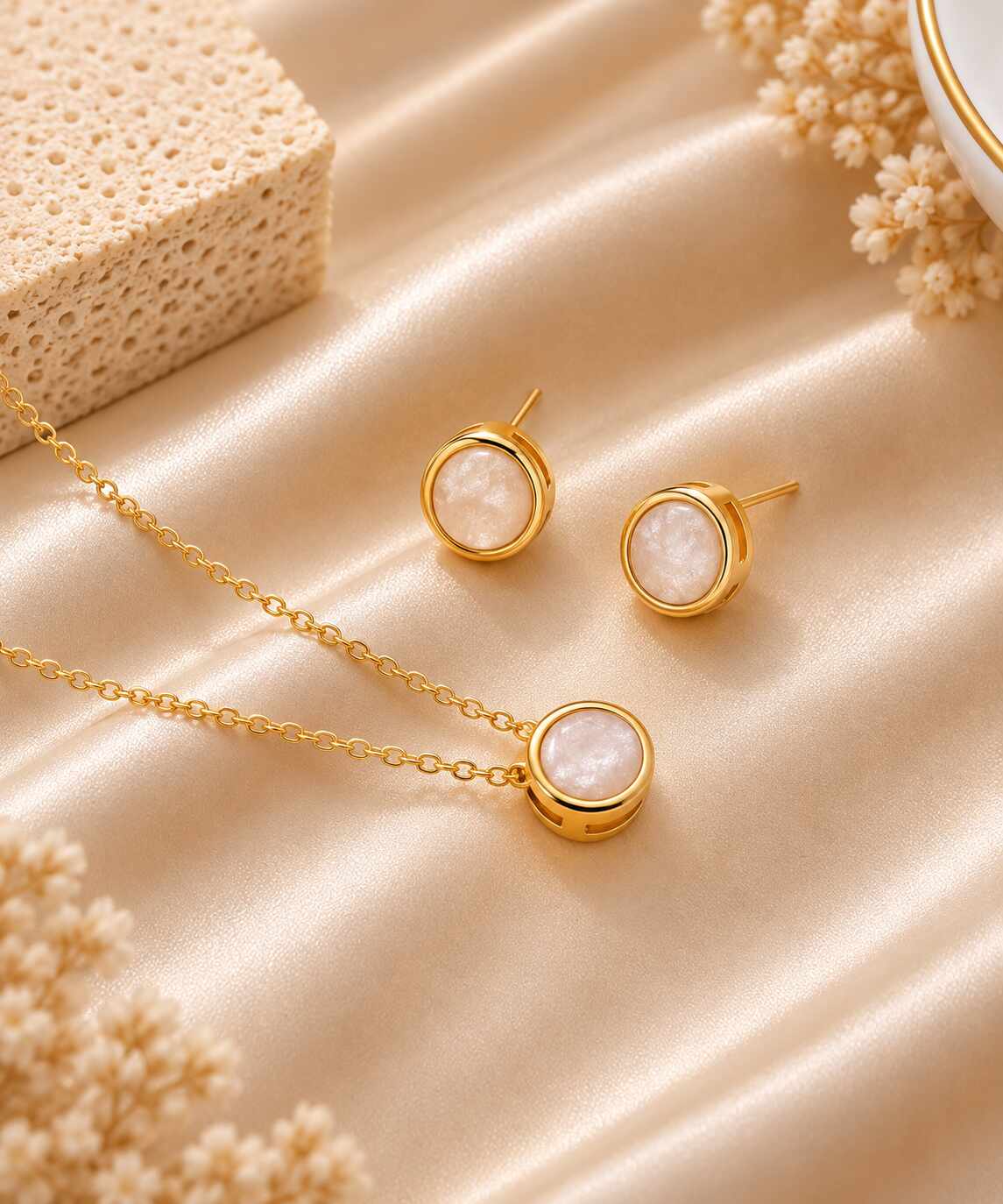 Conjunto Resinado Madre Pérola