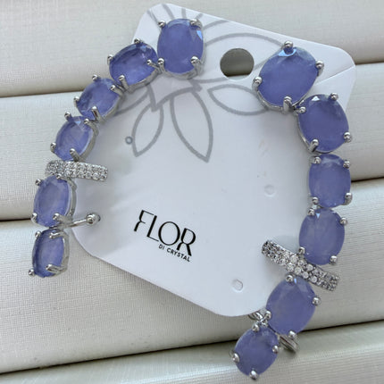 Earcuff pedra fusion lavanda