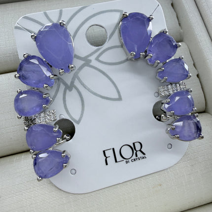 Earcuff pedra fusion lavanda