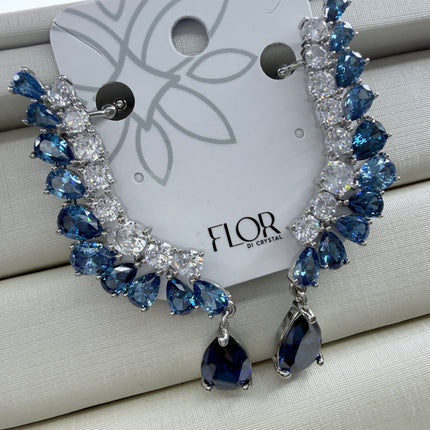 Earcuff Zirconia Maxi Azul 