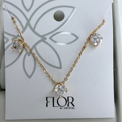 Conjunto ponto de luz 6mm zircônia cristal