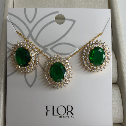 Conjunto lilaz redondo 10mm cravejado em zirconi