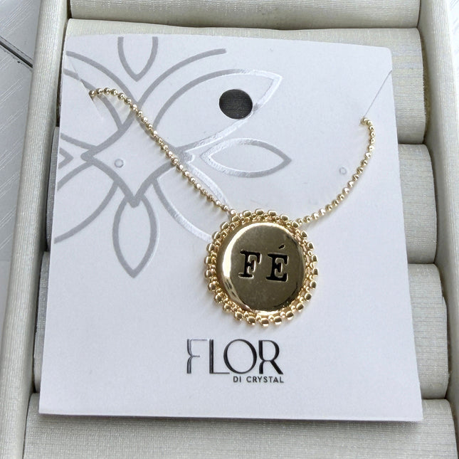 Colar profetico medalha Fe