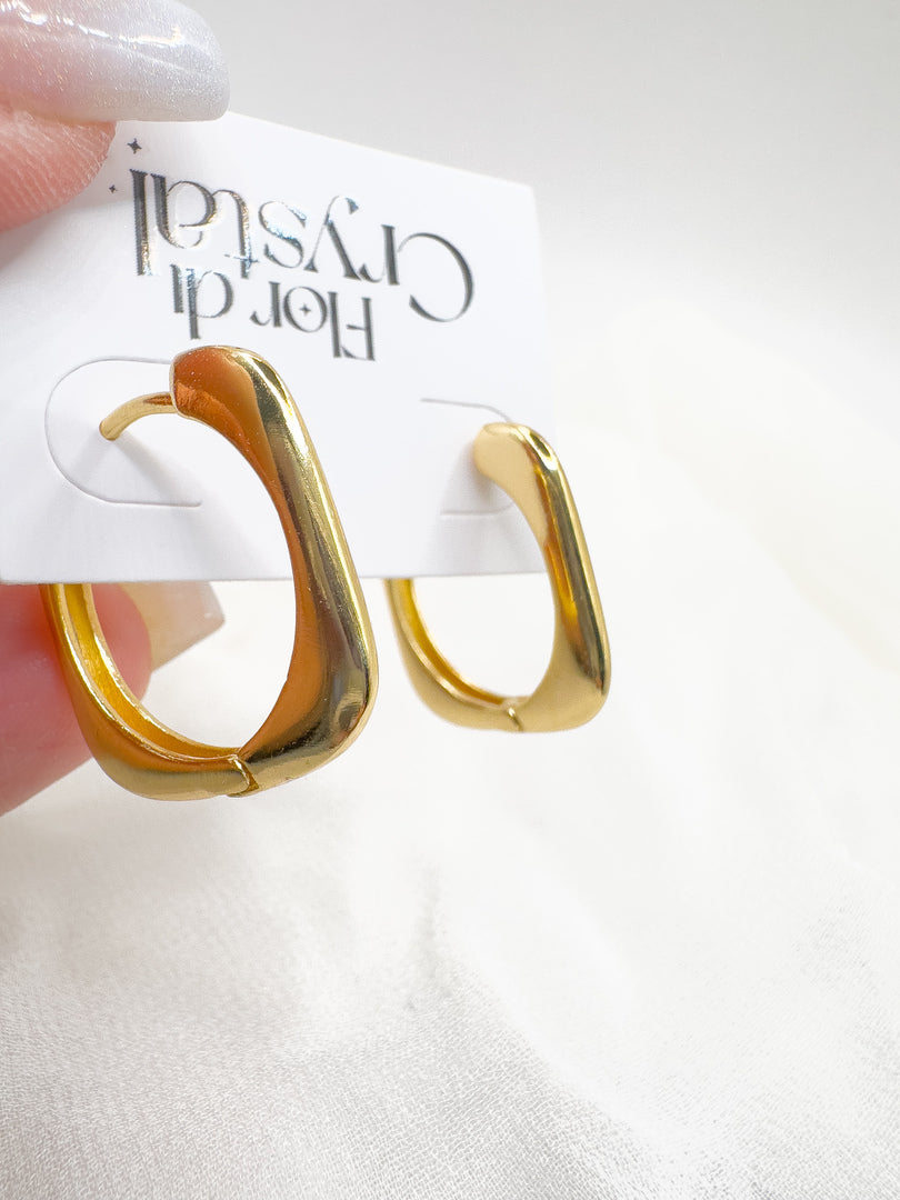 Brinco - Argola quadrada Grande