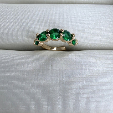 Piercing fake verde esmeralda