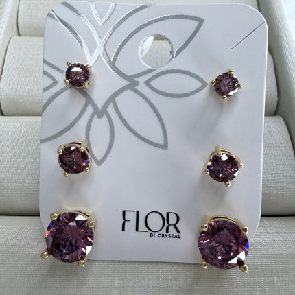 Trio ponto de luz roxo ametista