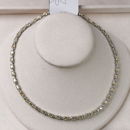 Colar riviera amarela 4mm gotas