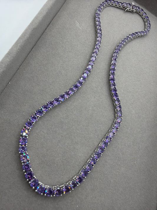 Colar - Rivieira 4mm Roxo - 16inches