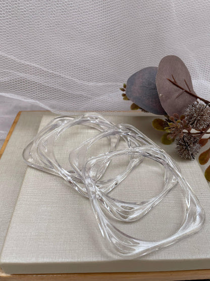 Bracelete Resina Clear