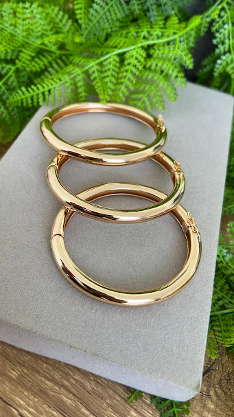 Bracelete Liso Maxi 18k