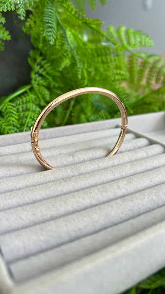 Bracelete liso para pingente 18k