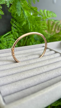 Bracelete liso para pingente 18k