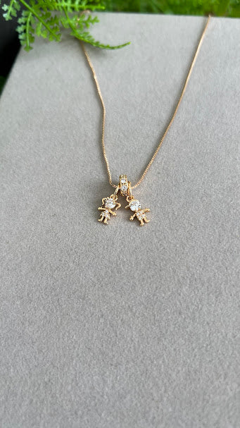 Colar casal 18k
