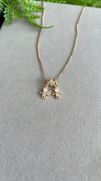 Colar - Colar 2 meninos 18k