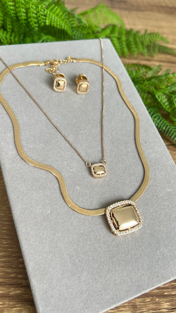 Colar - Apenas Colar de Fita com Pingente - 18k