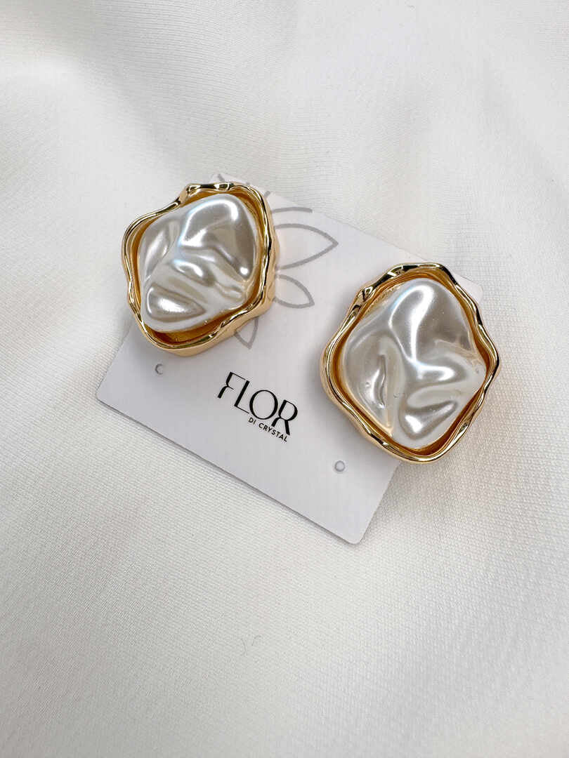 Brinco - brincos organicos em perola -Luxo