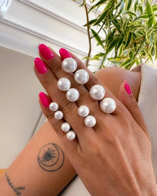 Brinco - trio perola redonda sh207