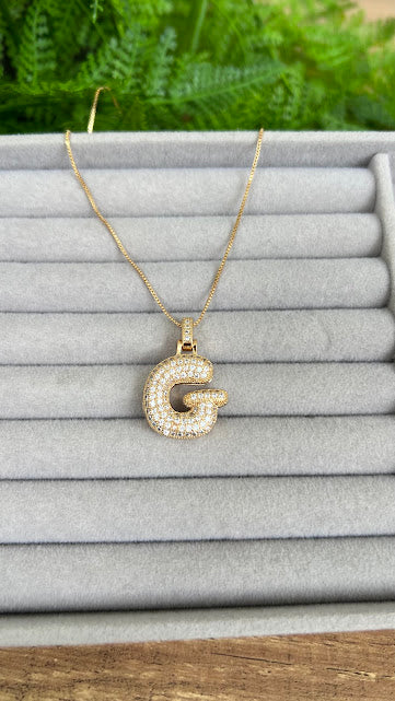 Colar - Colar letra G 18k