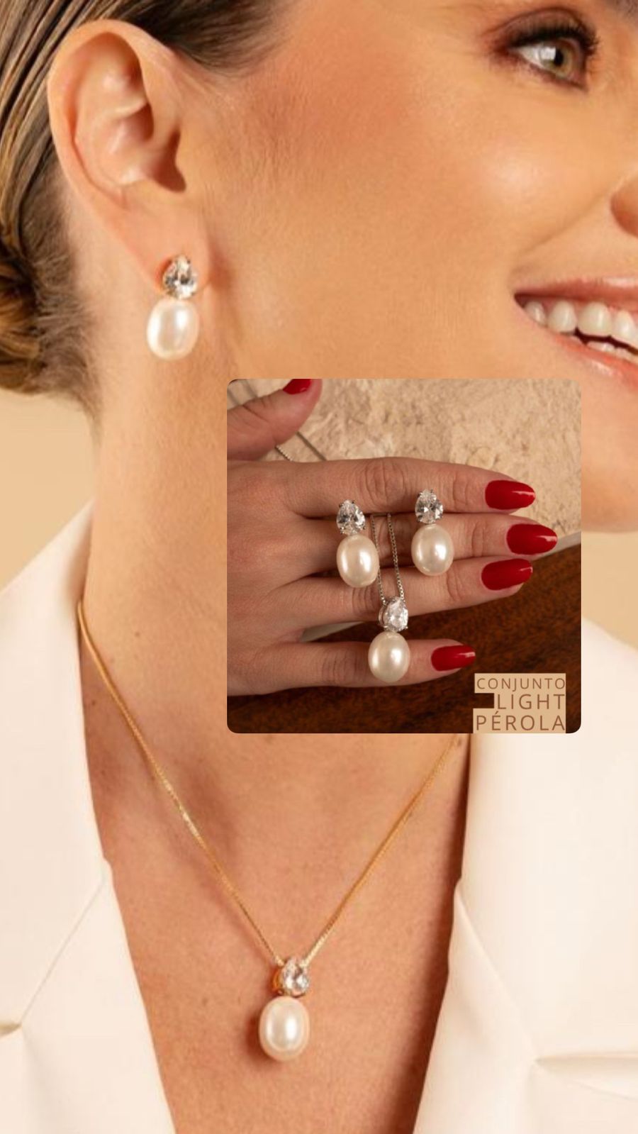 Conjunto - Conjunto Perola shell RÓDIO