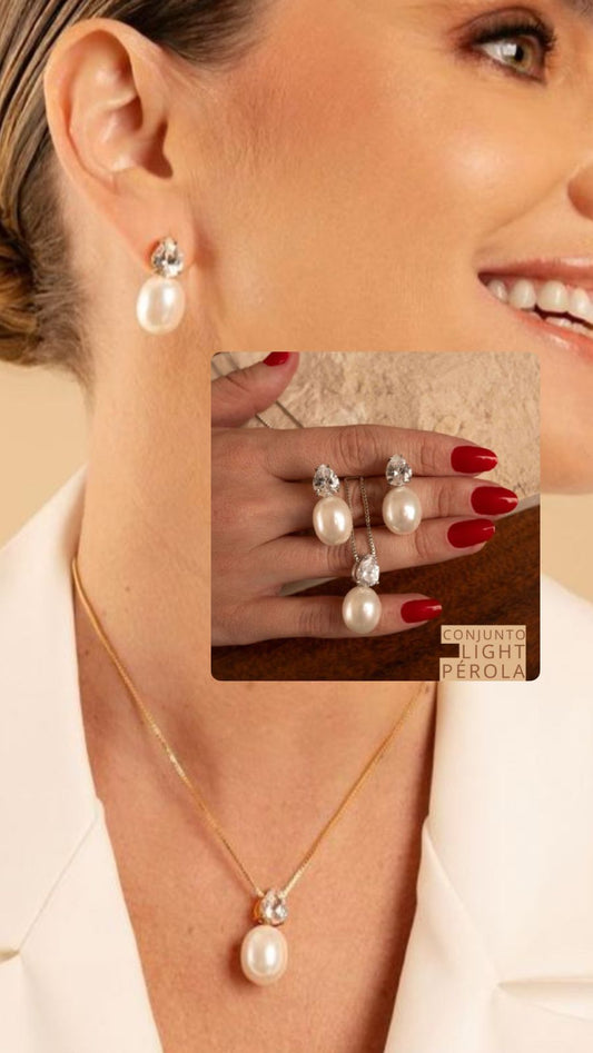 Conjunto - Conjunto Perola shell RÓDIO