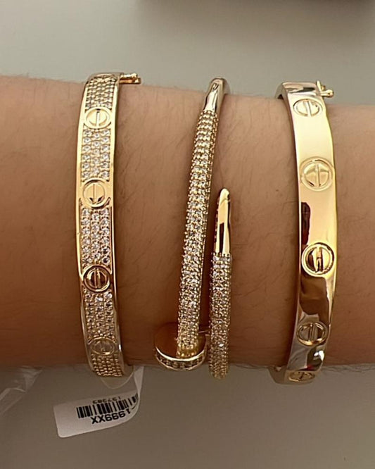 Bracelete - Trio de braceletes 18K