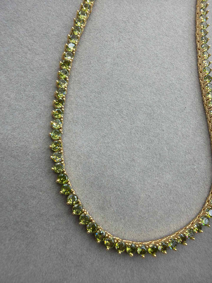 Rivieira 3mm Verde Pistachio 18k - 40cm