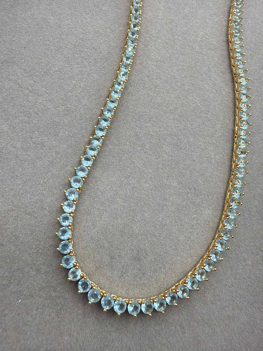 Rivieira 3mm Aqua 18k - 40cm