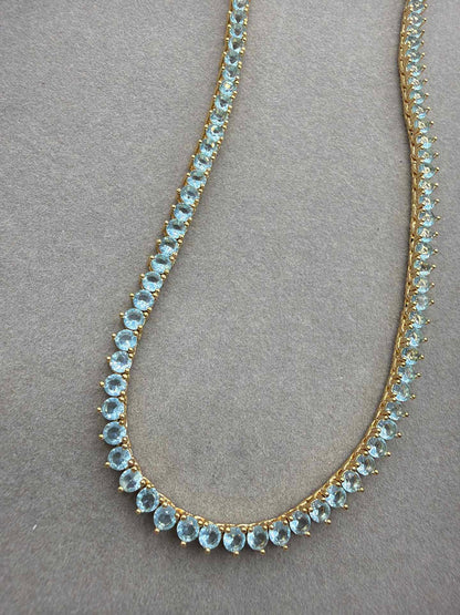 Rivieira 3mm Aqua 18k - 40cm