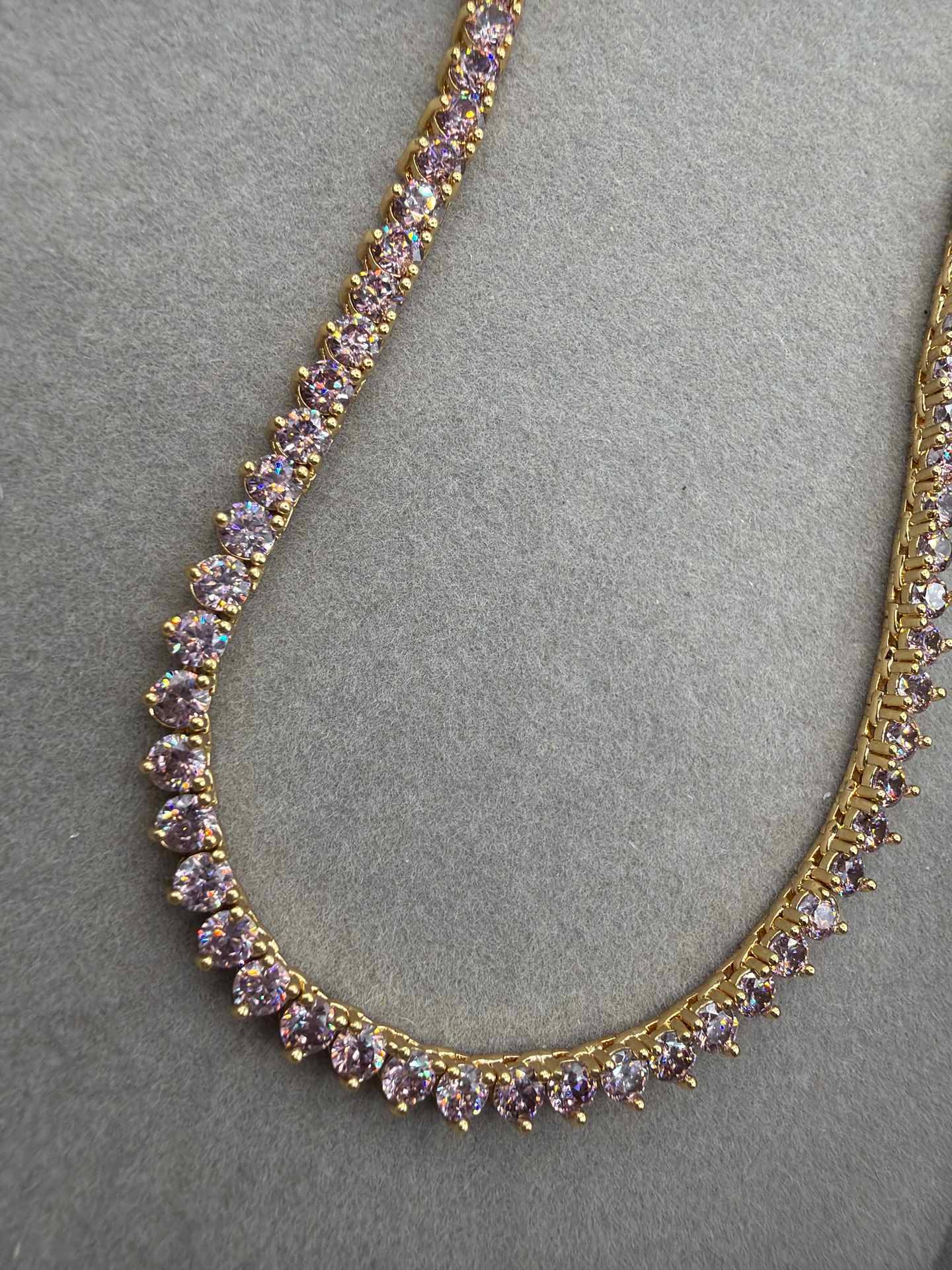 Colar - Rivieira 3mm 18k 40cm new tanzanita