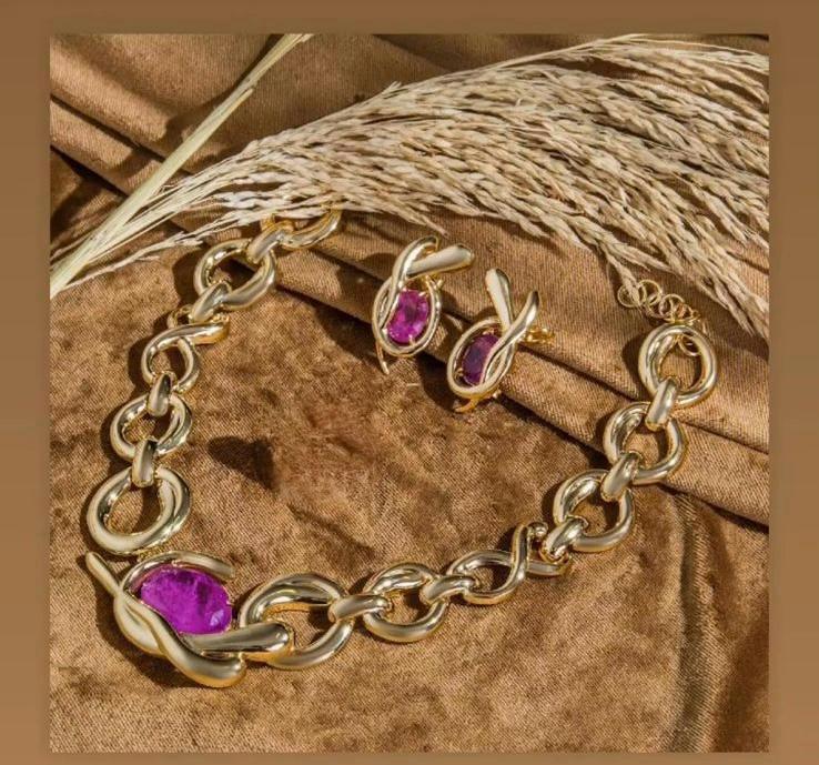 Conjunto - Conjunto de Correntaria e pedra fusion