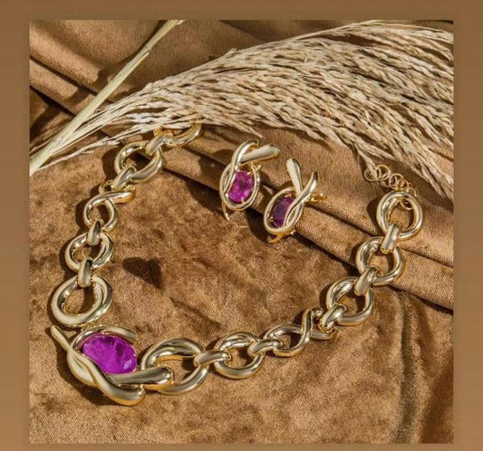 Conjunto - Conjunto de Correntaria e pedra fusion