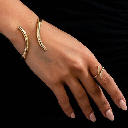 Bracelete com anel regulavel 