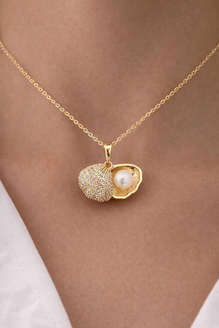 Colar Pelora - rodio e 18k