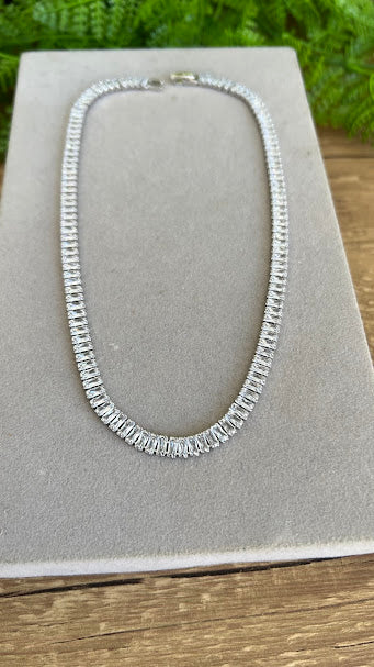 Luxury Baguette Cut Tennis Chain