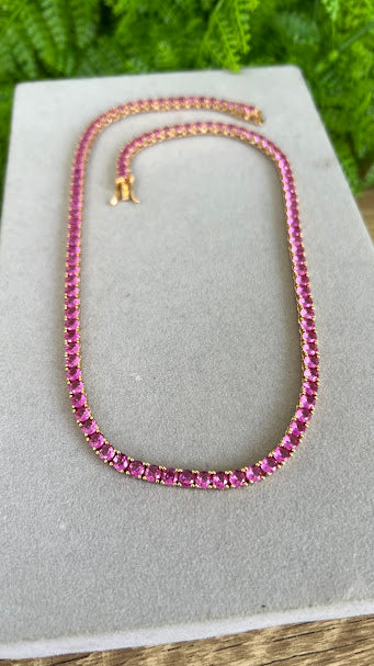 Rivieira Pink 4mm 18k