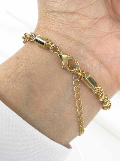Everyday Chunky medium Rope Chain bracelet 4mm