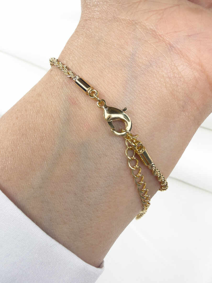 Everyday Chunky Rope Chain bracelet 2 mm