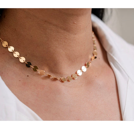 Mini Disc Chain Choker 